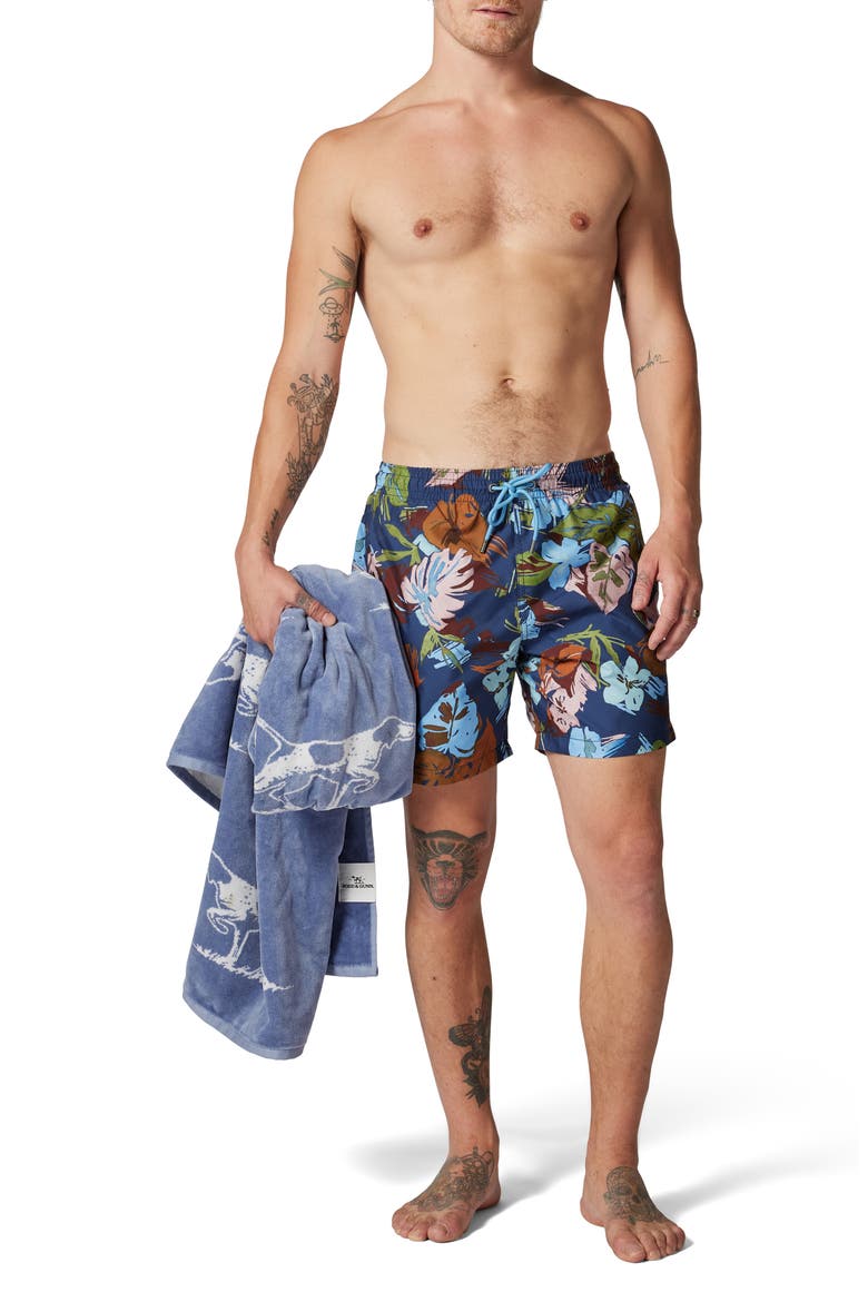 Dartmoor Bay Swim Trunks, Alternate, color, AZURE