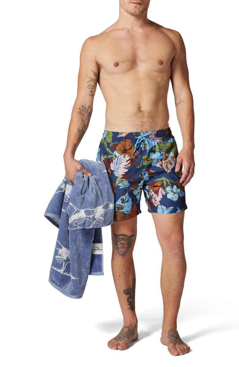 Rodd & Gunn Dartmoor Bay Swim Trunks, Alternate, color, Azure