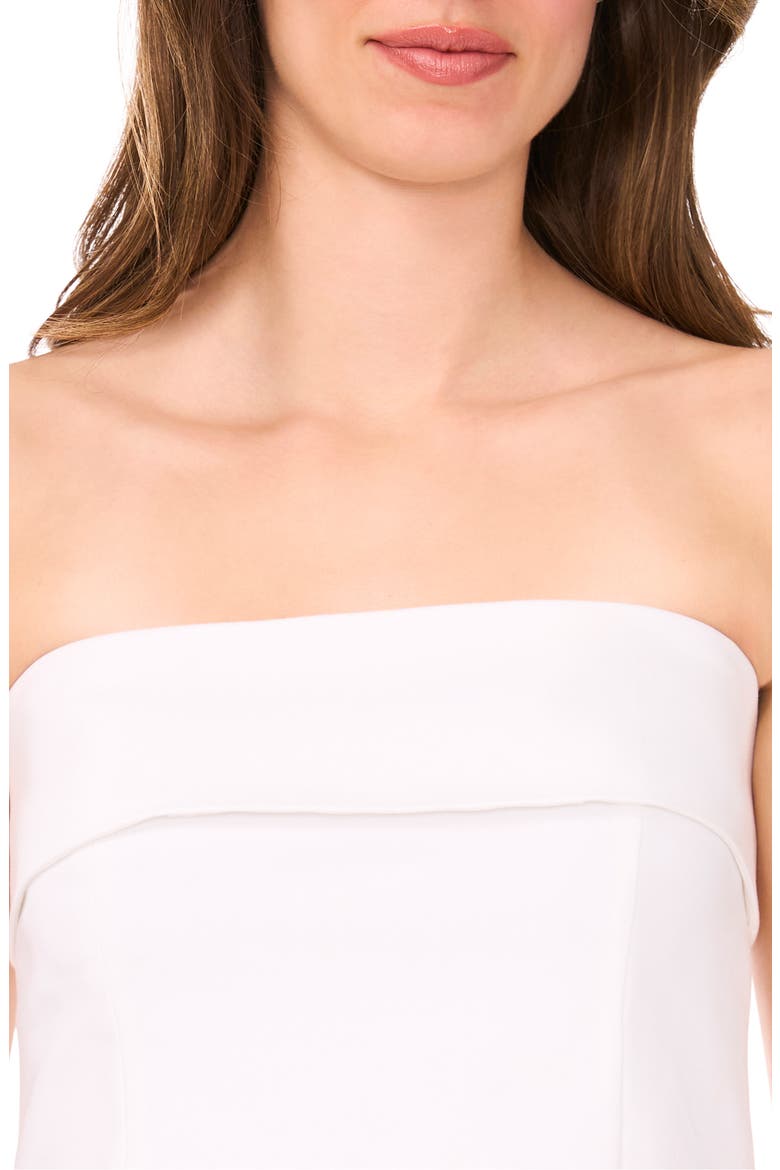 Tailored Foldover Strapless Top, Alternate, color, BRIGHT WHITE