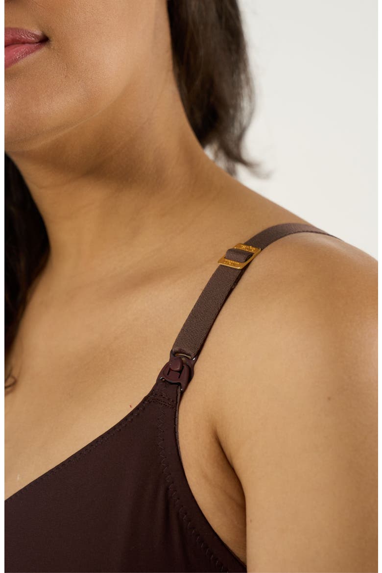 Skin Invisible Maternity And Nursing Bra C/D Cup, Alternate, color, Chocolate
