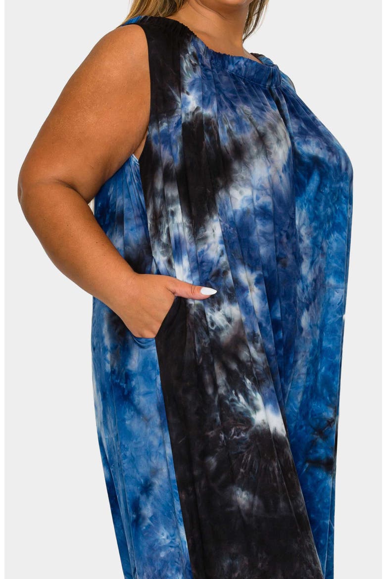 Pax Tie Dye Pocket Jumpsuit, Alternate, color, NAVY ROYAL GREY