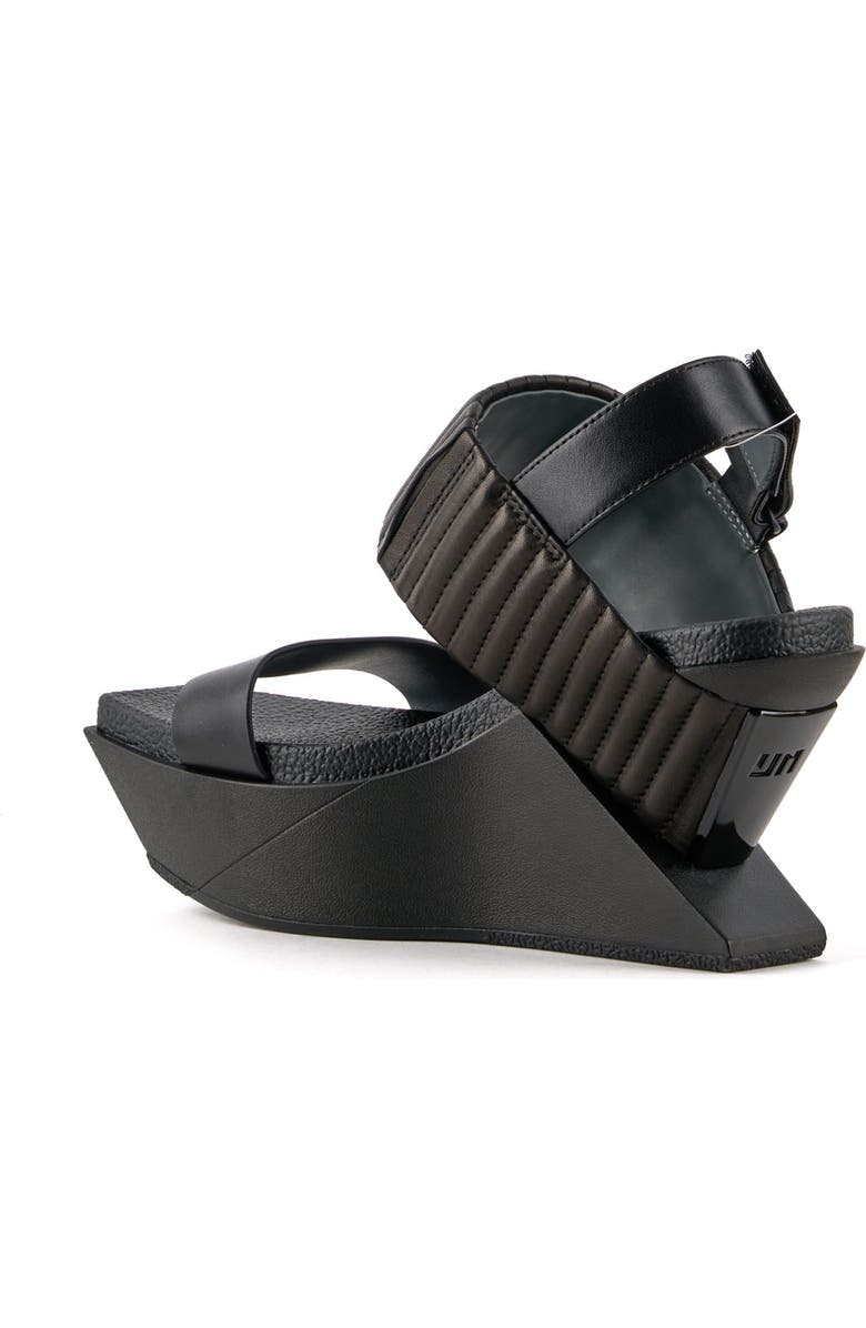 United Nude Delta Wedge Puffier Sandals, Alternate, color, Black
