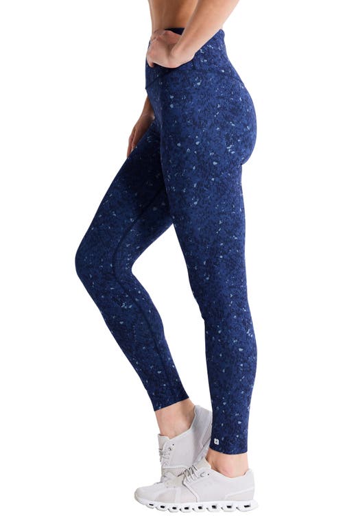Nz Active By Nic+zoe Flexfit High Waist Leggings In Blue Multi