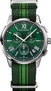 BALMAIN WATCHES Madrigal Chronograph Fabric Strap Watch, 42mm