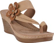 GC SHOES Taryn Flower Wedge Sandal