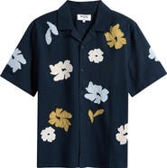 Wax London Didcot Floral Cotton & Linen Camp Shirt