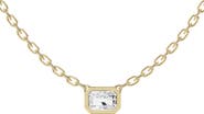 Jennifer Fisher 18K Gold Radiant Sol Lab Created Diamond Pendant Necklace