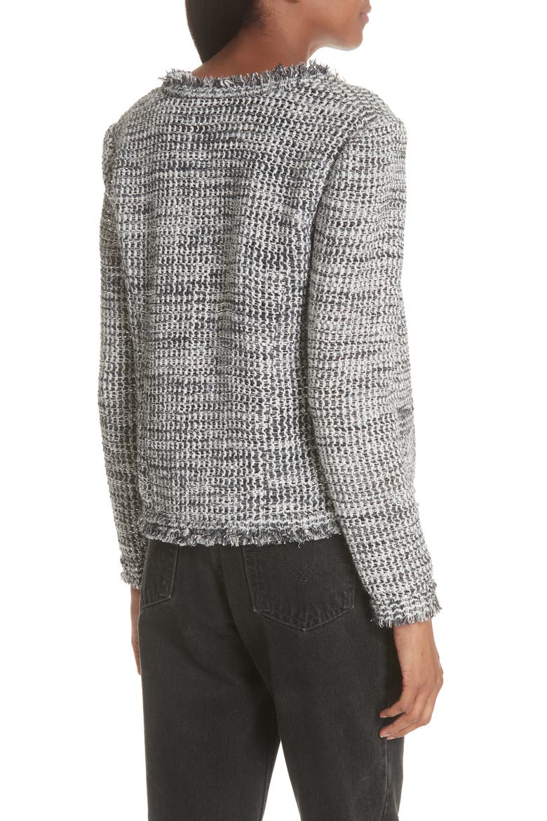 Unplug Metallic Tweed Jacket, Alternate, color, GREY