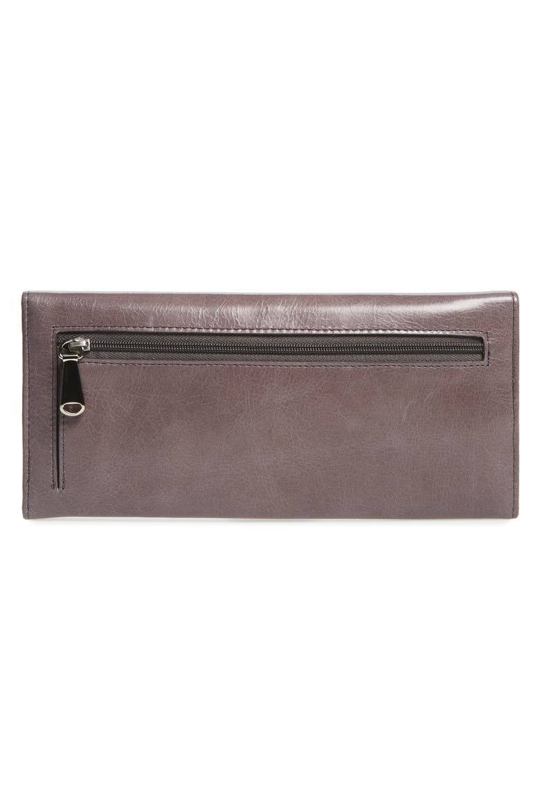 'Sadie' Leather Wallet, Alternate, color, GRANITE