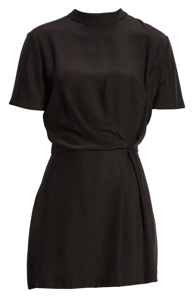 rag & bone Lyla Ruched Silk Dress, Alternate, color, 