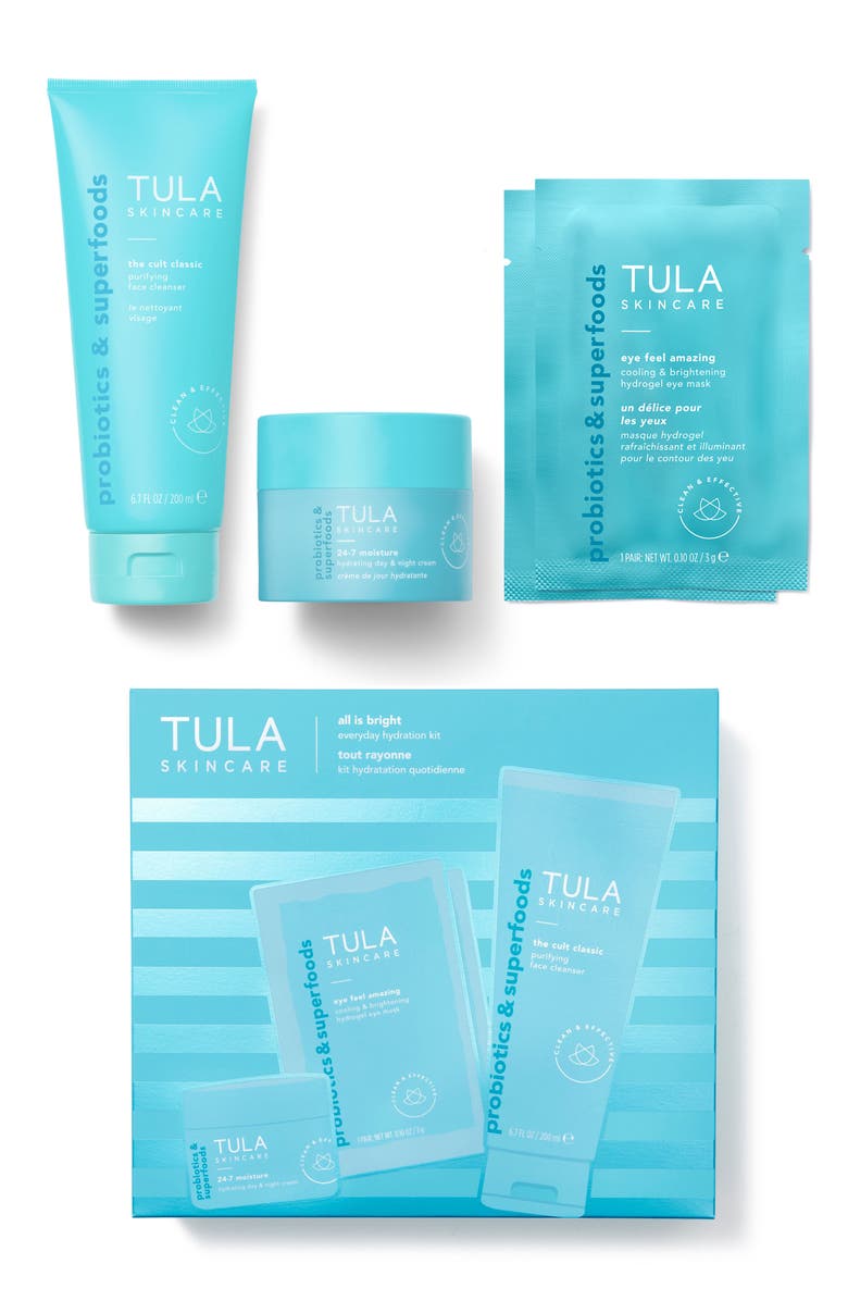 TULA Skincare All Is Bright Everyday Hydration Kit (Limited Edition) $103 Value, Main, color, 