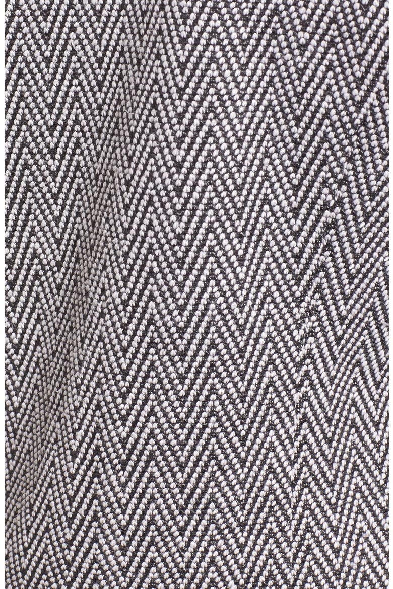 Cascade Front Jacket, Alternate, color, BLACK- IVORY CHEVRON