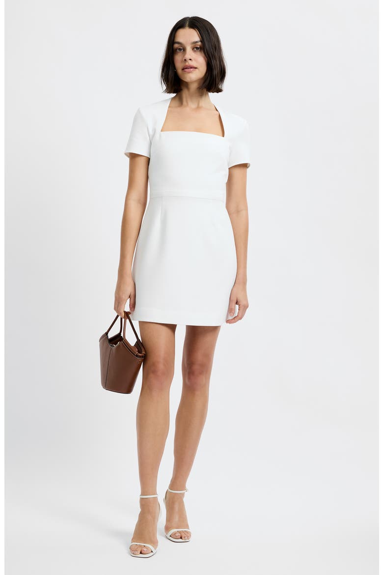 Whisper Square Neck Minidress, Alternate, color, SUMMER WHITE