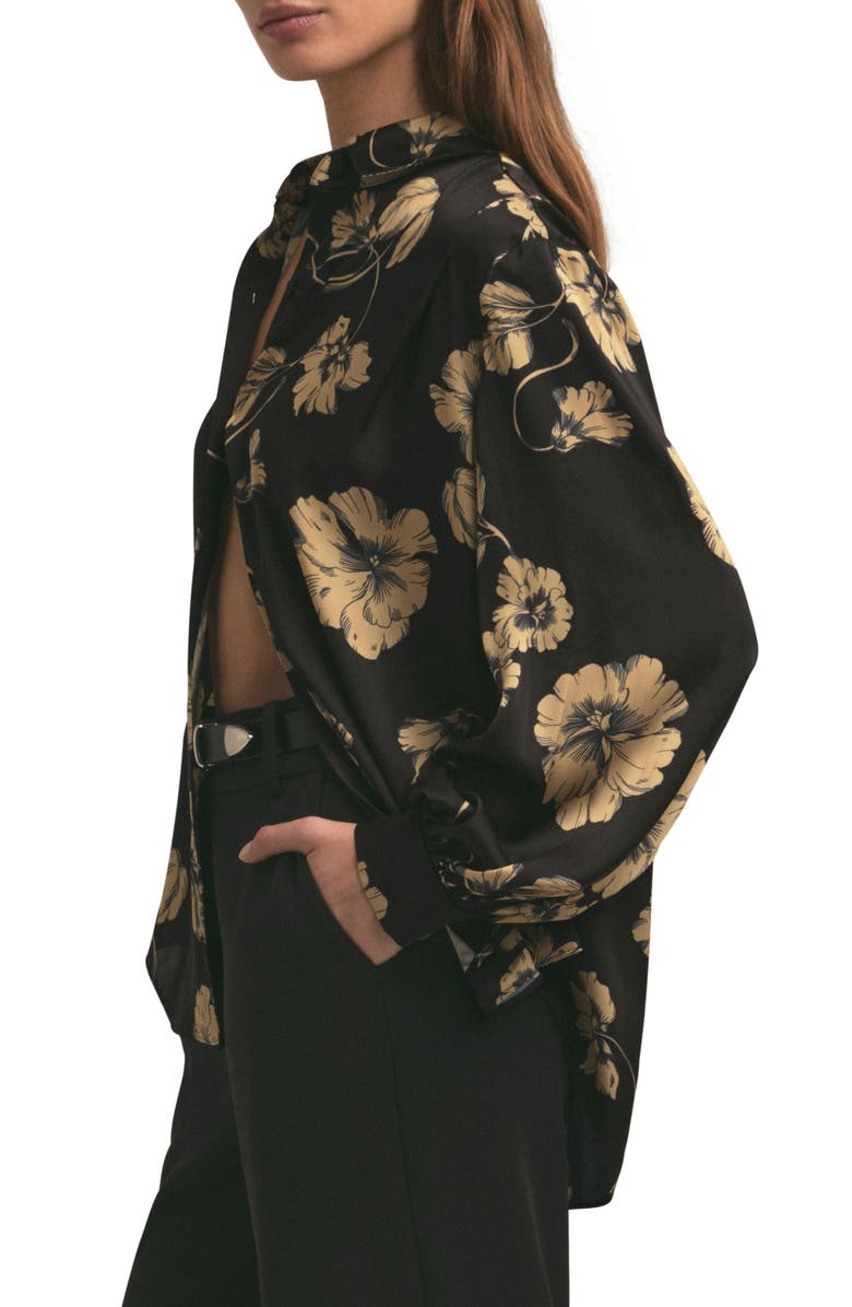 Favorite Daughter The Lanie Floral Oversize Button-Up Shirt, Alternate, color,