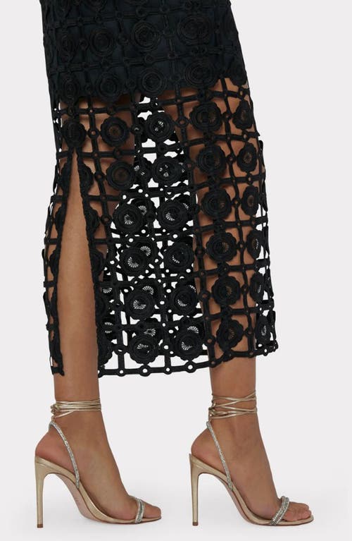 Milly Kait Tile Lace Dress In Black