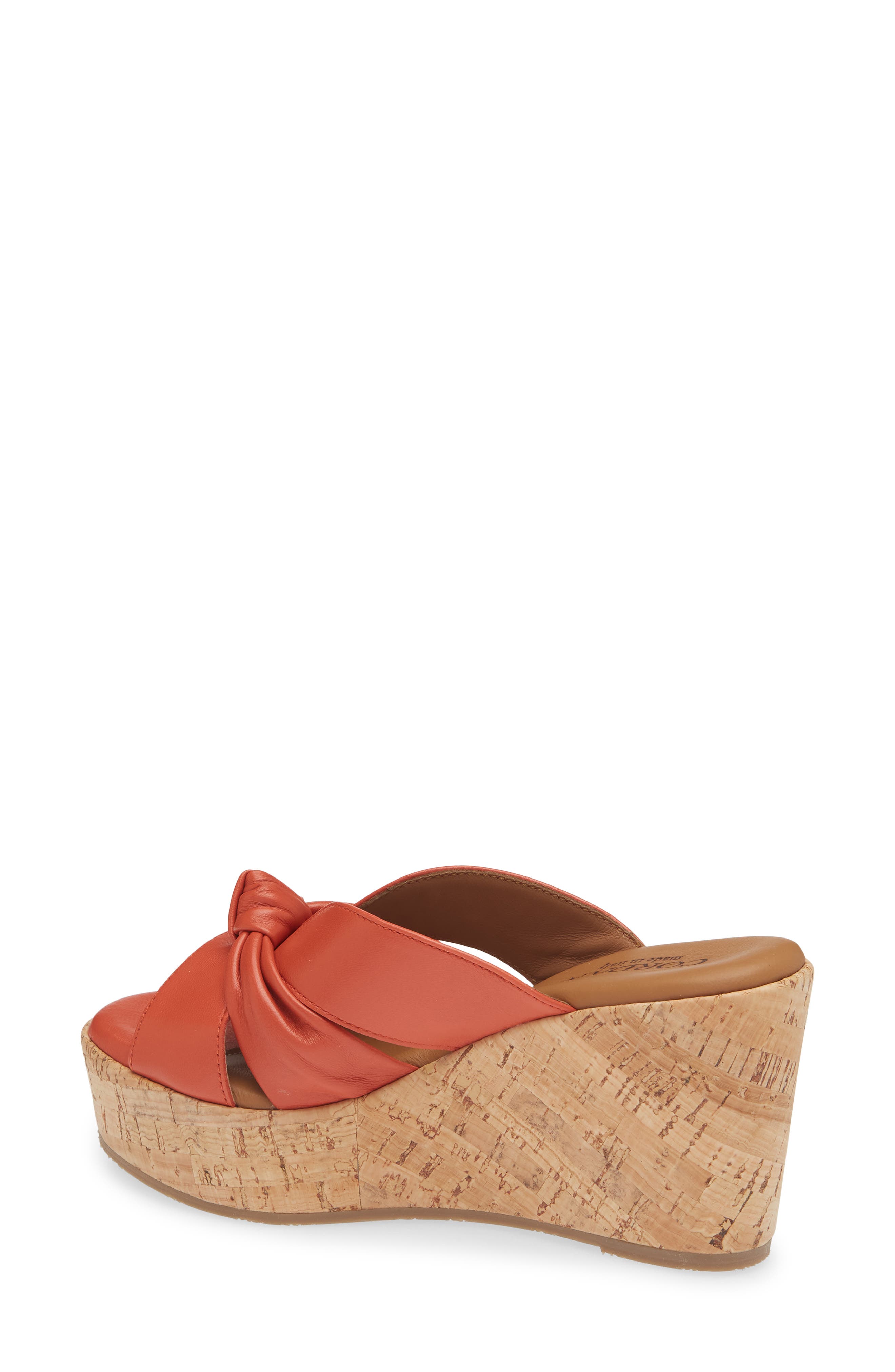 Cordani Dumont Platform Wedge Slide Sandal, Alternate, color, Mango Leather