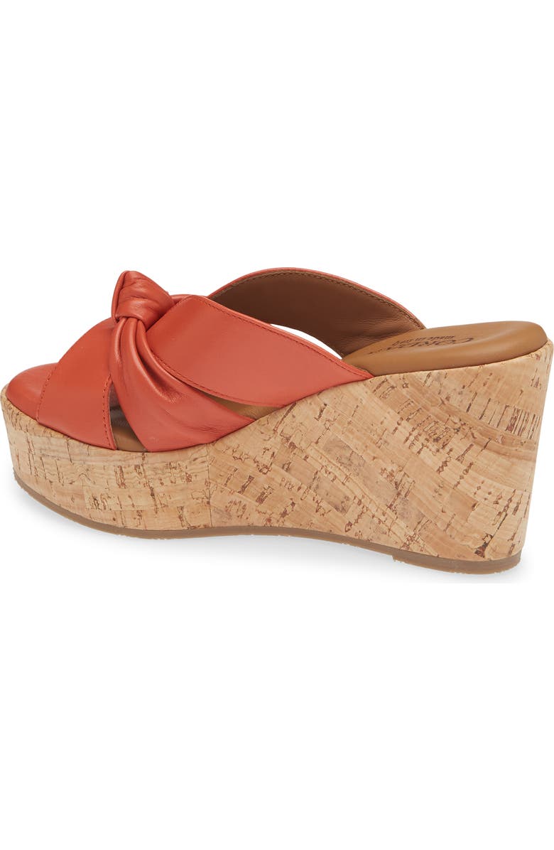 Cordani Dumont Platform Wedge Slide Sandal, Alternate, color, Mango Leather