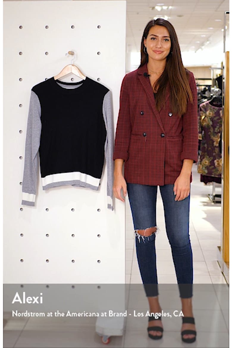 Colorblock Cotton Blend Sweater video