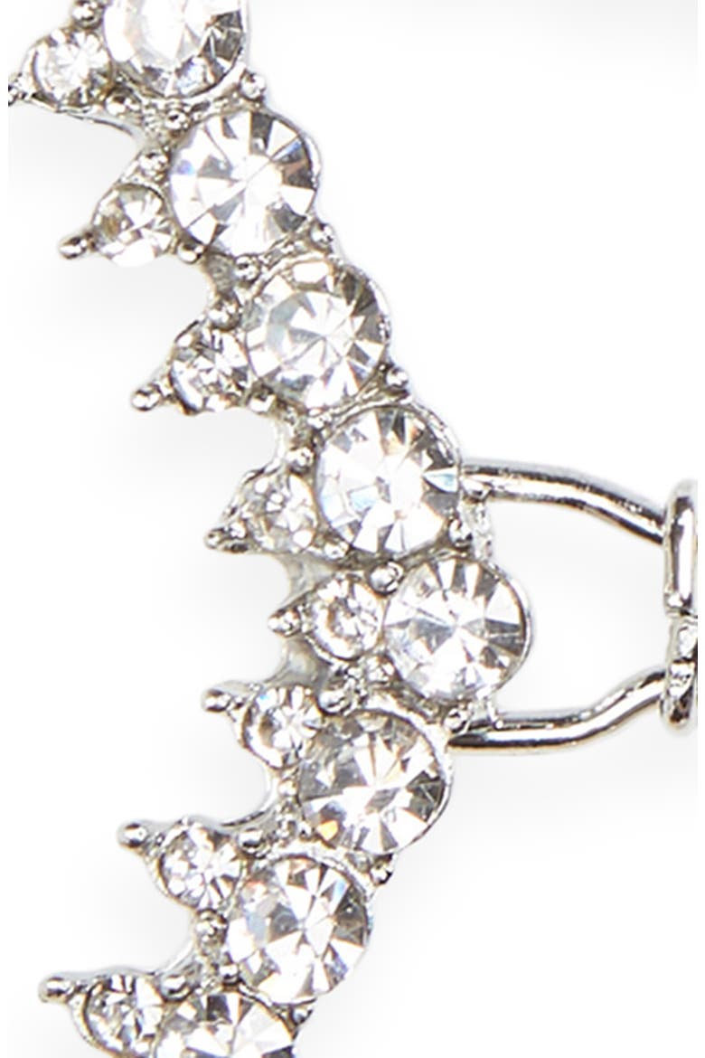 2-Pack Crystal Barrettes, Alternate, color, SILVER