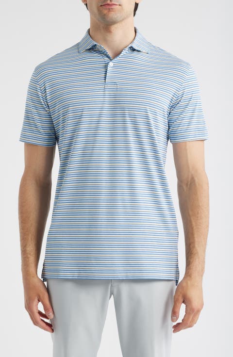 Crown Crafted Cadence Stripe Performance Polo