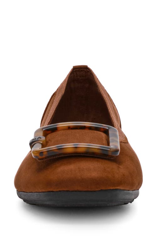 Anne Klein Umari Ballet Flat In Brown