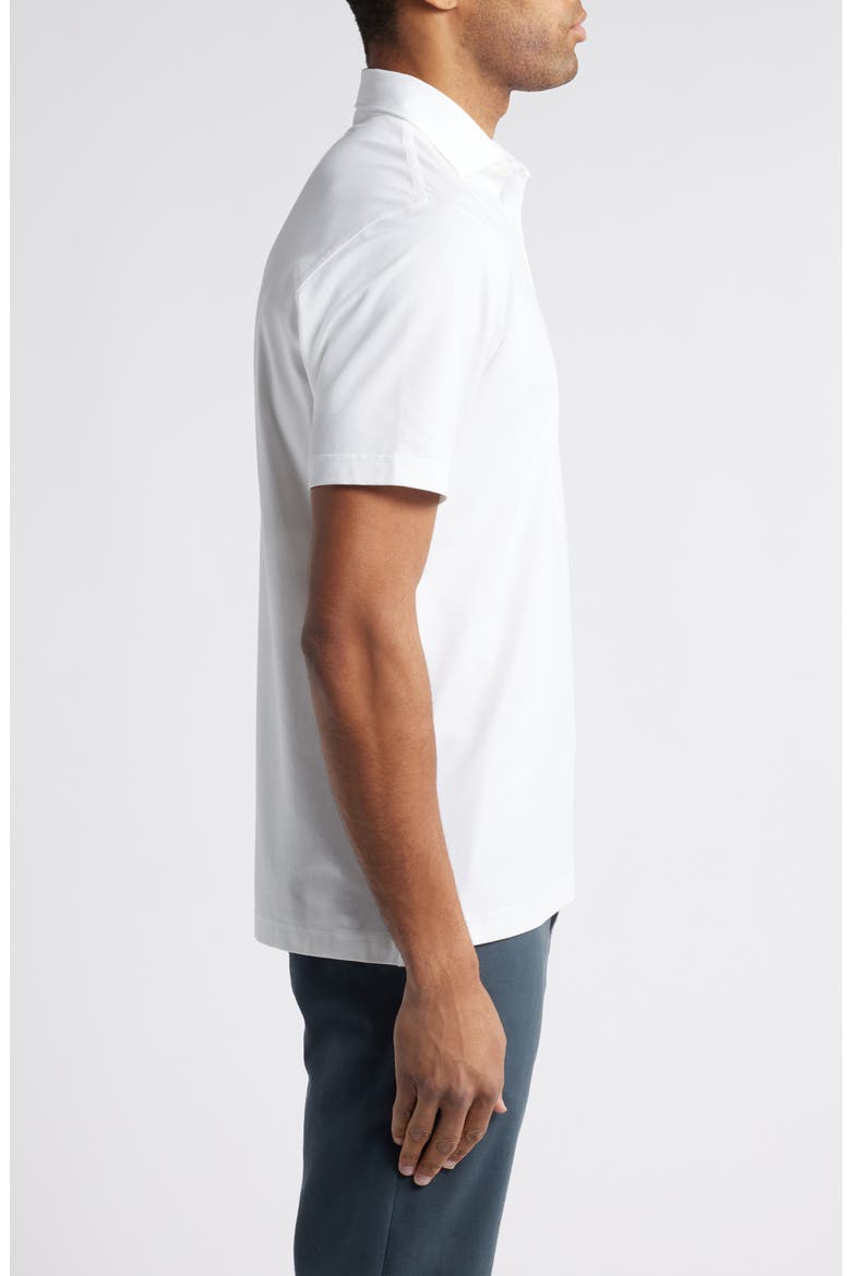 Crown Crafted Albatross Pima Cotton Blend Polo, Alternate, color, WHITE