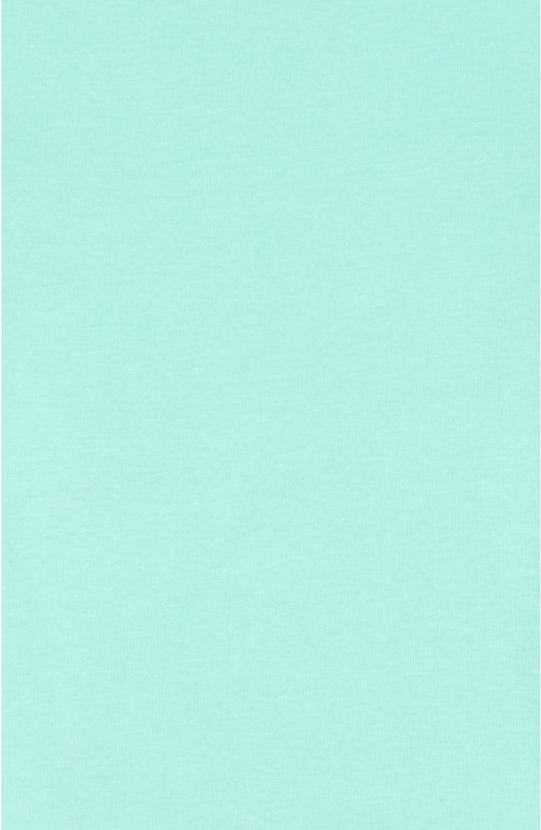 Leveret Kids Long Sleeve T-Shirt, 100% Cotton, Solid Colors, Alternate, color, Aqua