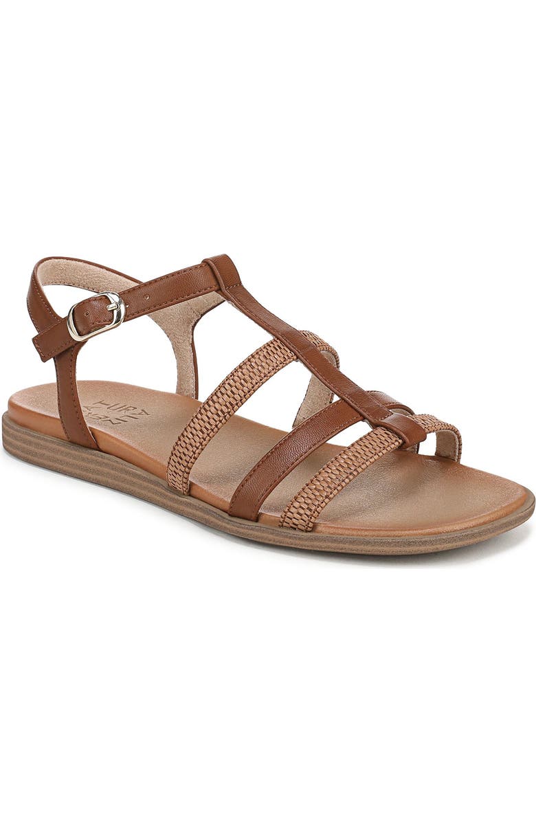 Naturalizer Julia Sandal, Main, color, Toffee Brown Faux Suede