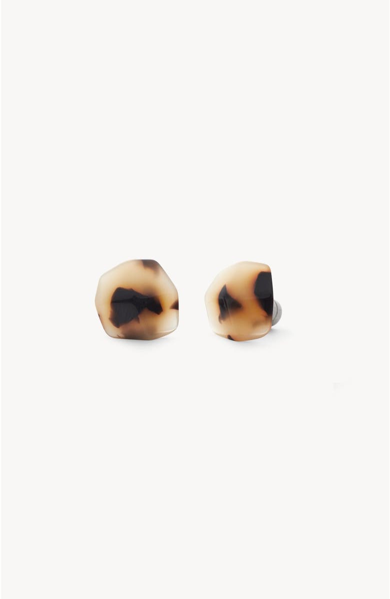 MACHETE Mini Sculpture Studs, Alternate, color, Blonde Tortoise