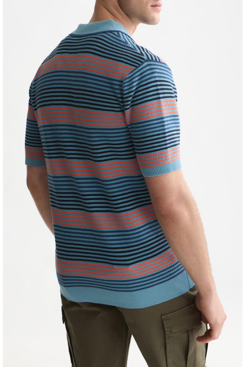 Striped Regular Fit Polo, Alternate, color, ADRIATIC BLUE STRIPE