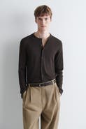 COS Slim Ribbed Cotton Cardigan