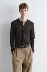COS Slim Ribbed Cotton Cardigan