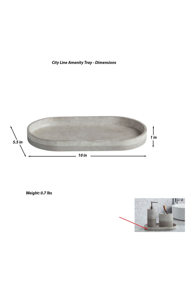 City Line 3-Piece Bathroom Set, Alternate, color, GREY