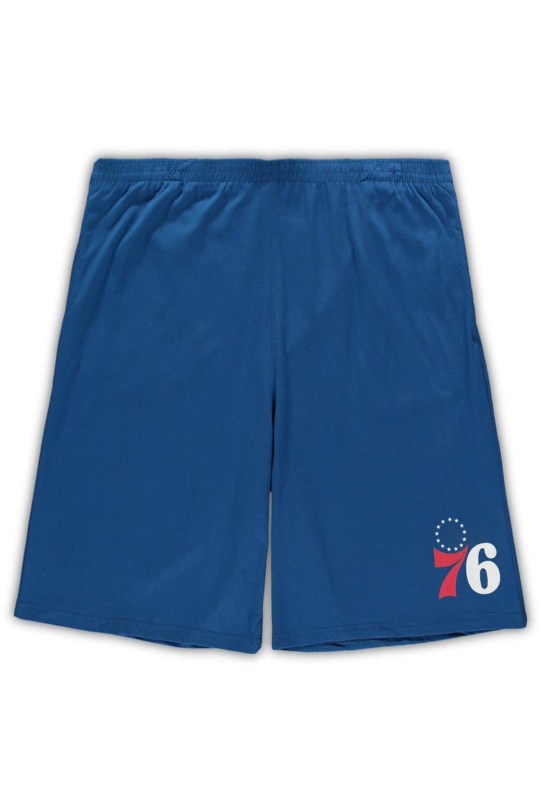 Men's Concepts Sport Red/Royal Philadelphia 76ers Big & Tall T-Shirt & Shorts Sleep Set, Alternate, color, Red