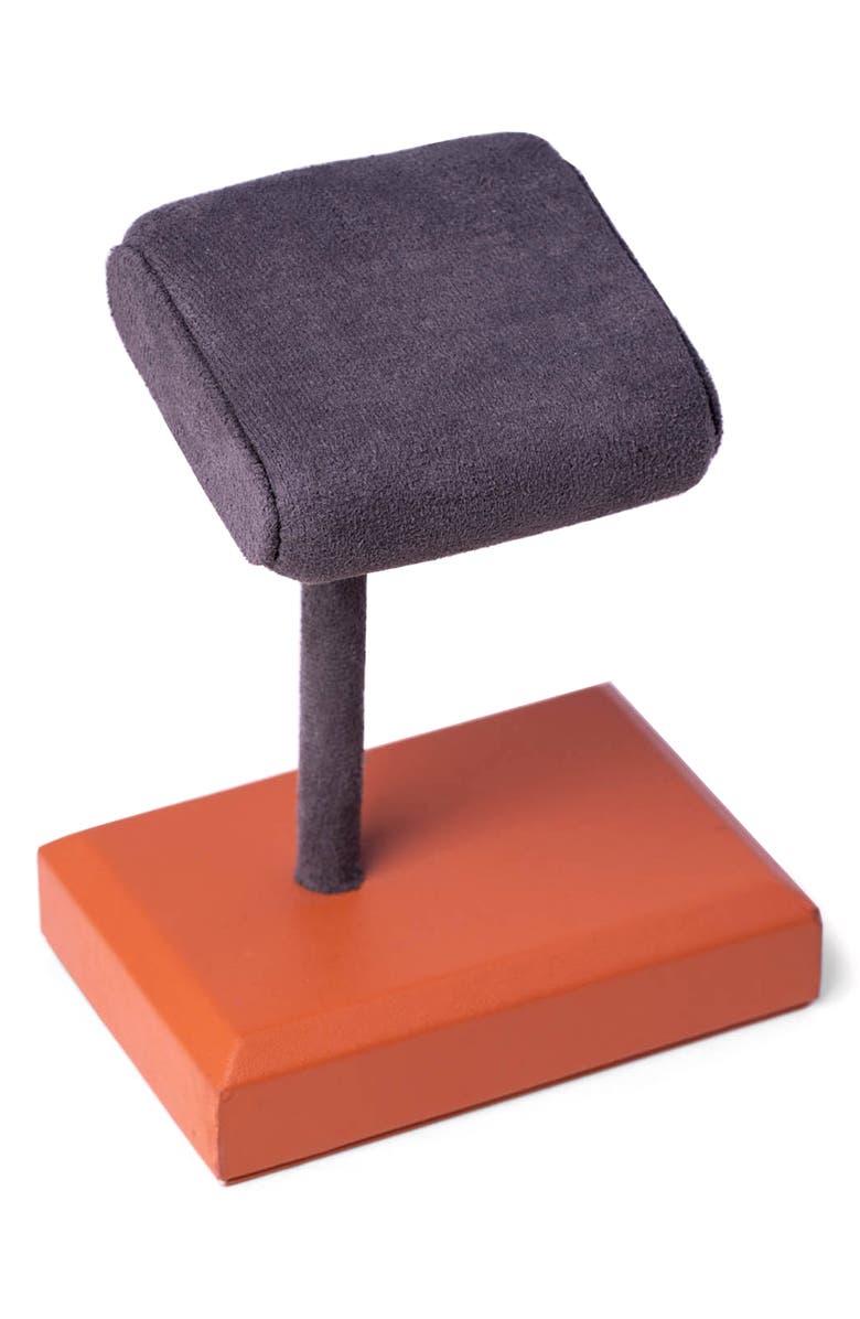 Bey-Berk Leather Watch Display Stand, Main, color, Matte Brown
