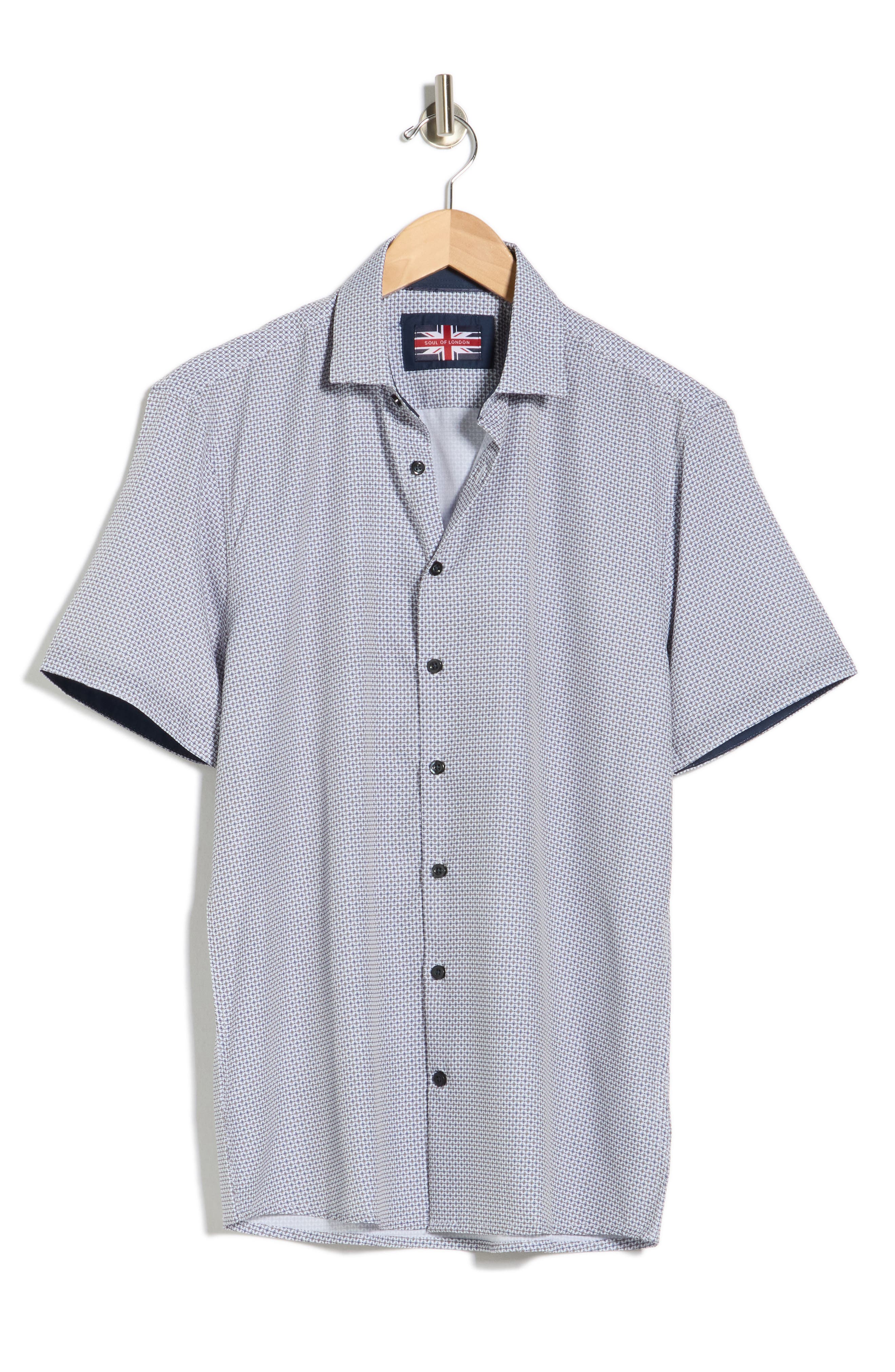 SOUL OF LONDON Short Sleeve Sport Shirt