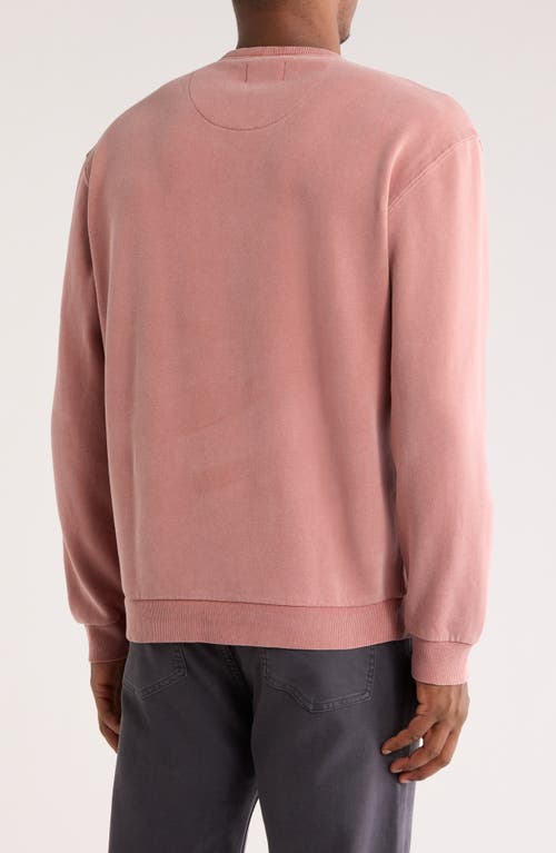 Marine Layer Relax Cloud 9 Cotton Blend Fleece Crewneck Sweatshirt In Pink
