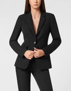 PHILIPP PLEIN Fitted Cady Blazer Ls Crystal Skull Women