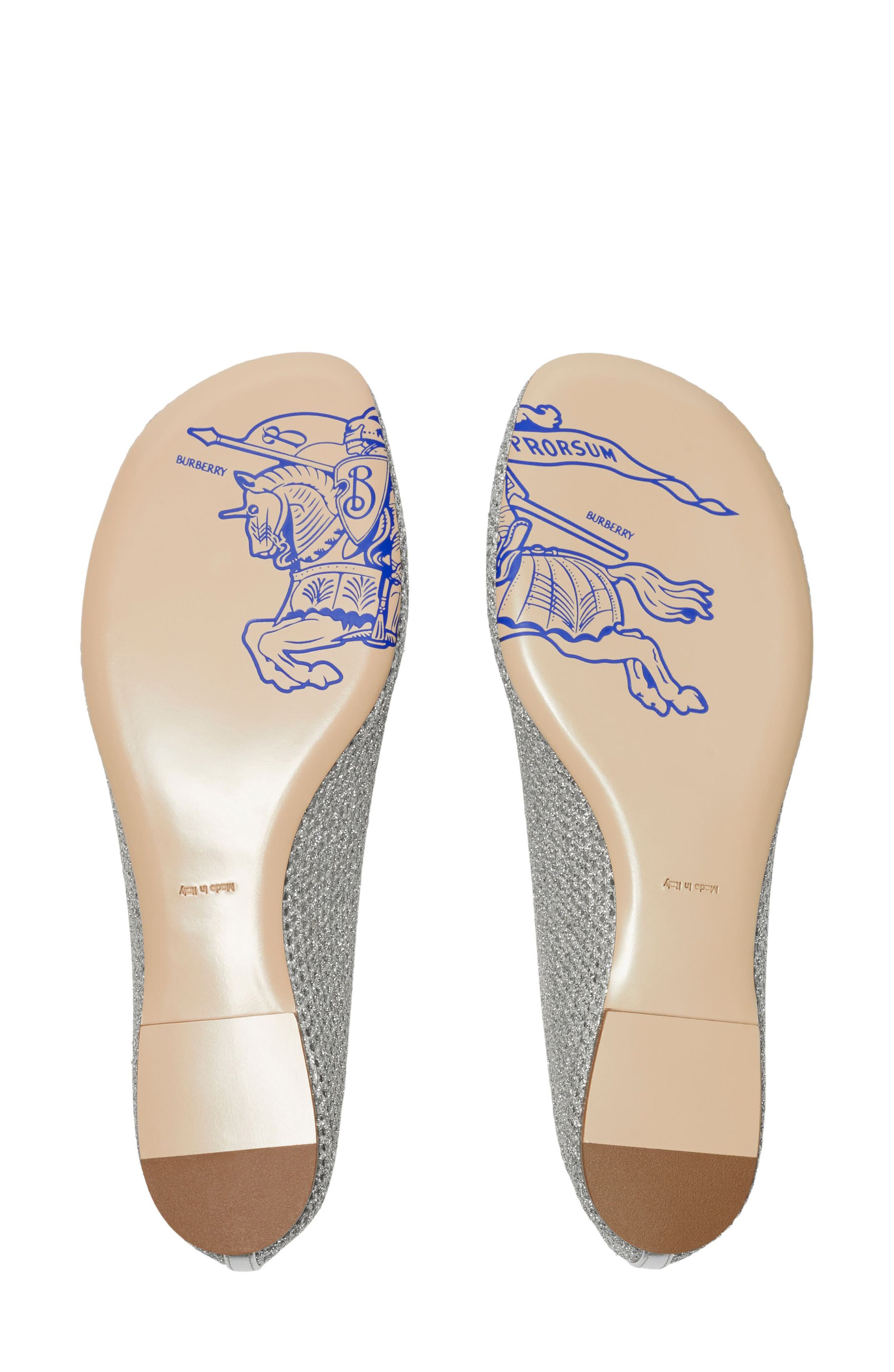Burberry EKD Mesh Ballerina Flat, Alternate, color, 