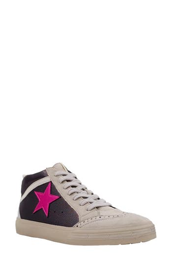 Shushop Paulina Low Top Sneaker In Black Silver