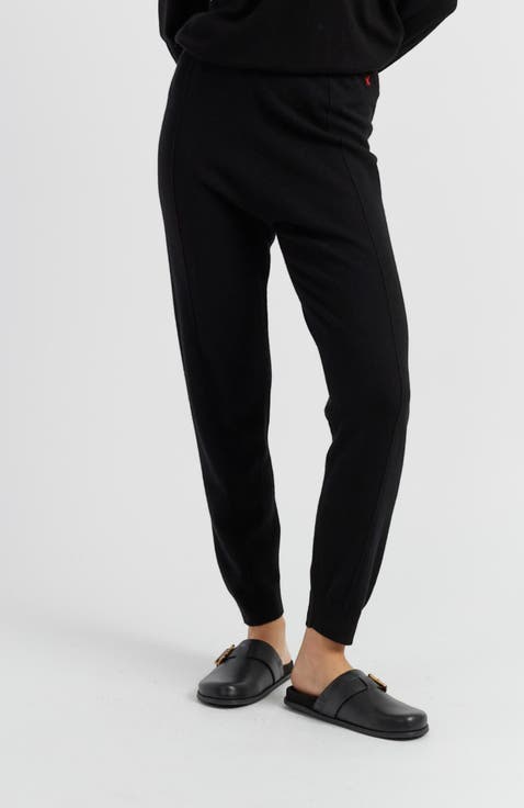 Wool Cashmere Cuffed Joggers