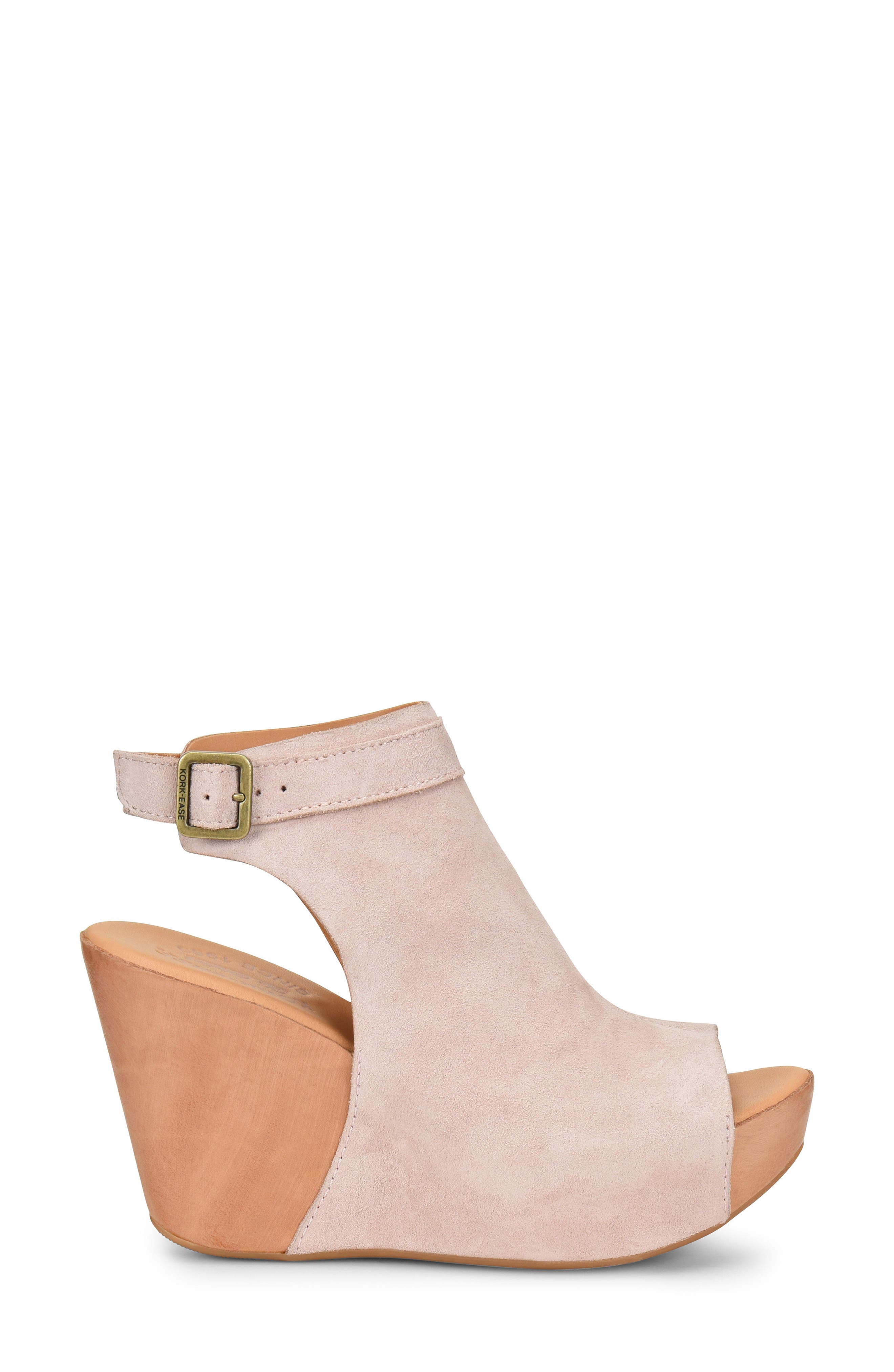'Berit' Wedge Sandal, Alternate, color, PINK SUEDE