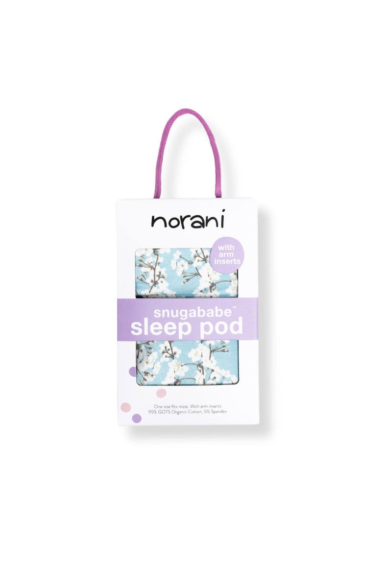Norani Organic Snugababe Swaddle Sleep Pod with Arm Inserts, Alternate, color, Cherry Blossoms