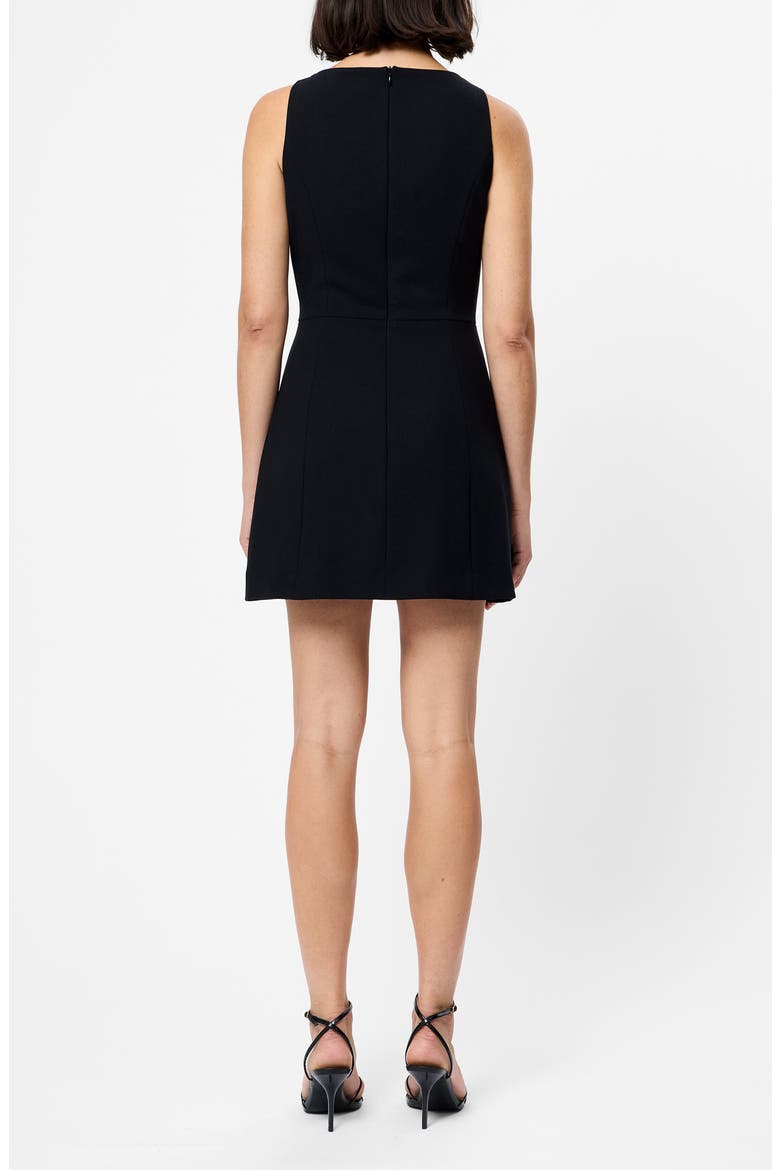 Whisper Boatneck Minidress, Alternate, color, BLACK