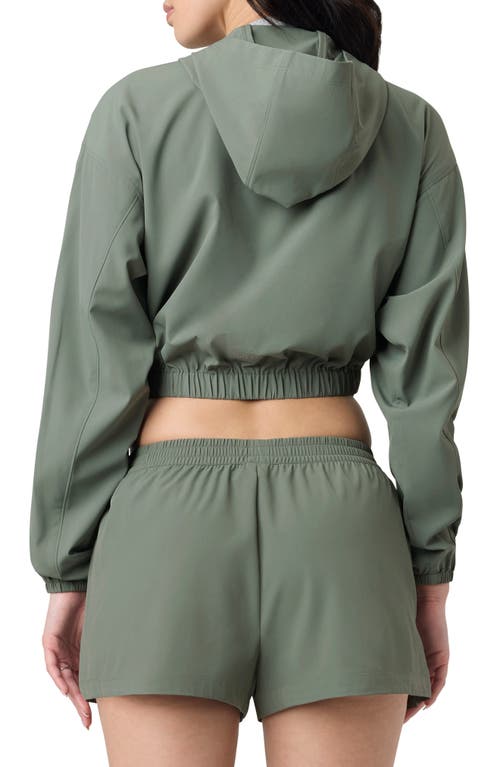 FLORENCE BY MILLS FLORENCE BY MILLS FRONT ZIP HOODED CROP TRACK JACKET 