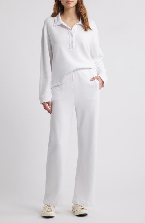 The Great . The Victory Cotton Sweatpants In True White