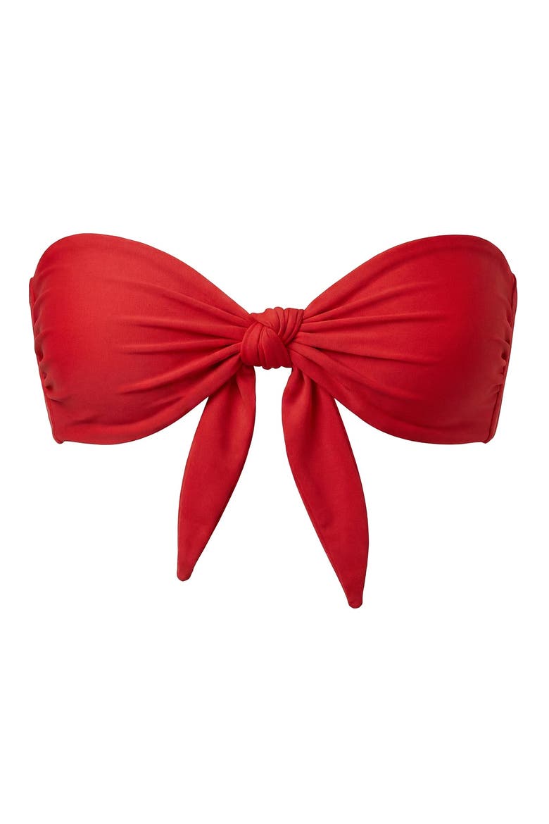 Naia Knot Bikini Top, Alternate, color, Fire