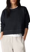 Eileen Fisher Organic Cotton Blend Cropped Sweatshirt