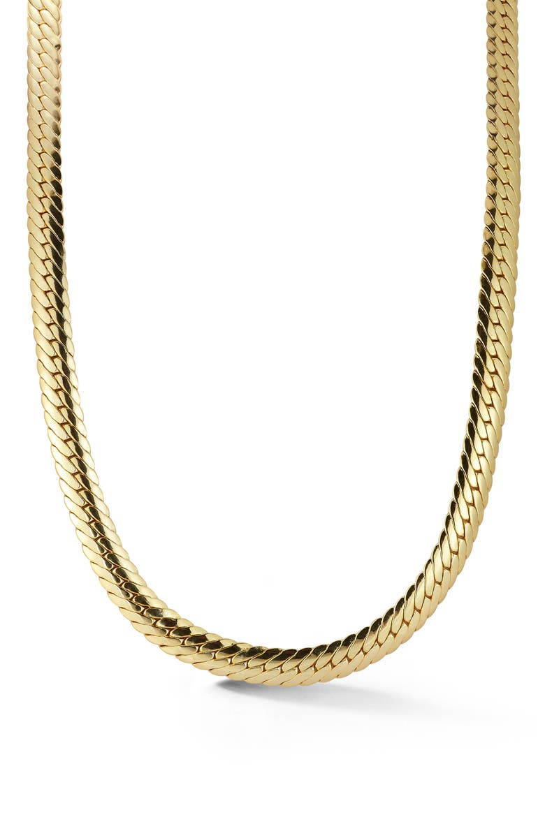 Snake Chain Necklace, Main, color, GOLD