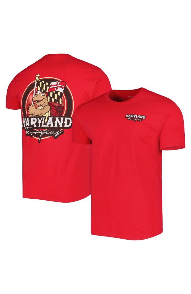 IMAGE ONE Men's Red Maryland Terrapins Hyperlocal T-Shirt, Main, color, Red